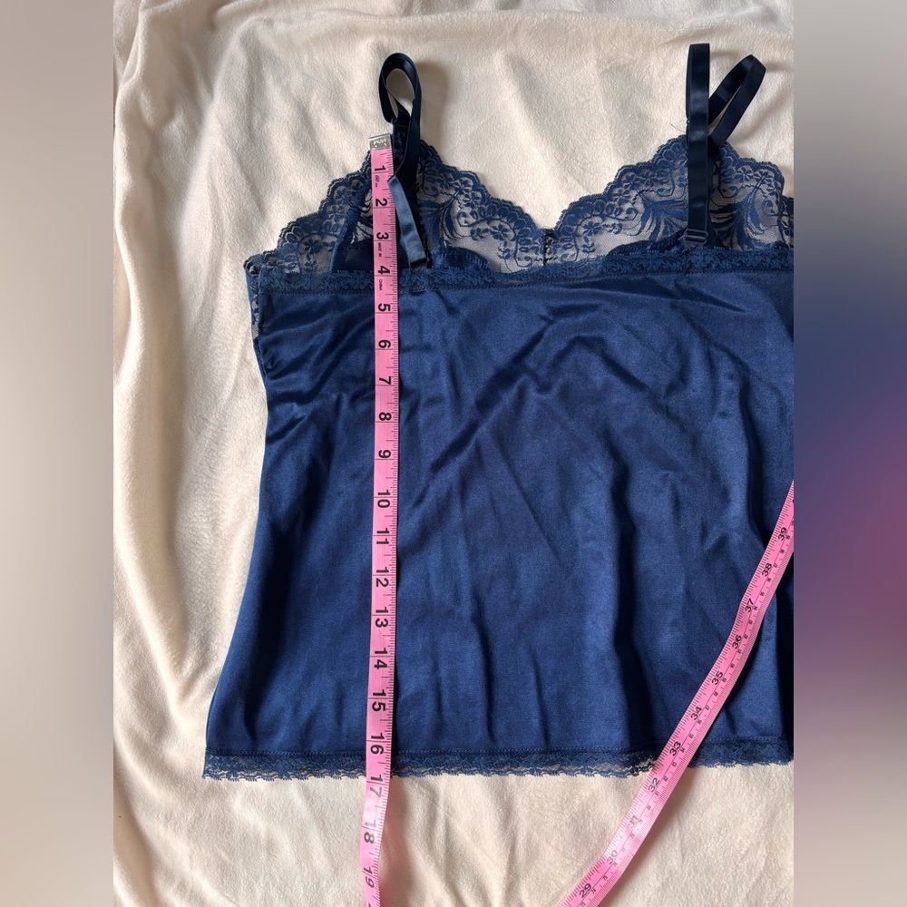 Vintage Usa Made Navy Lace Camisole — image 7 of 7
